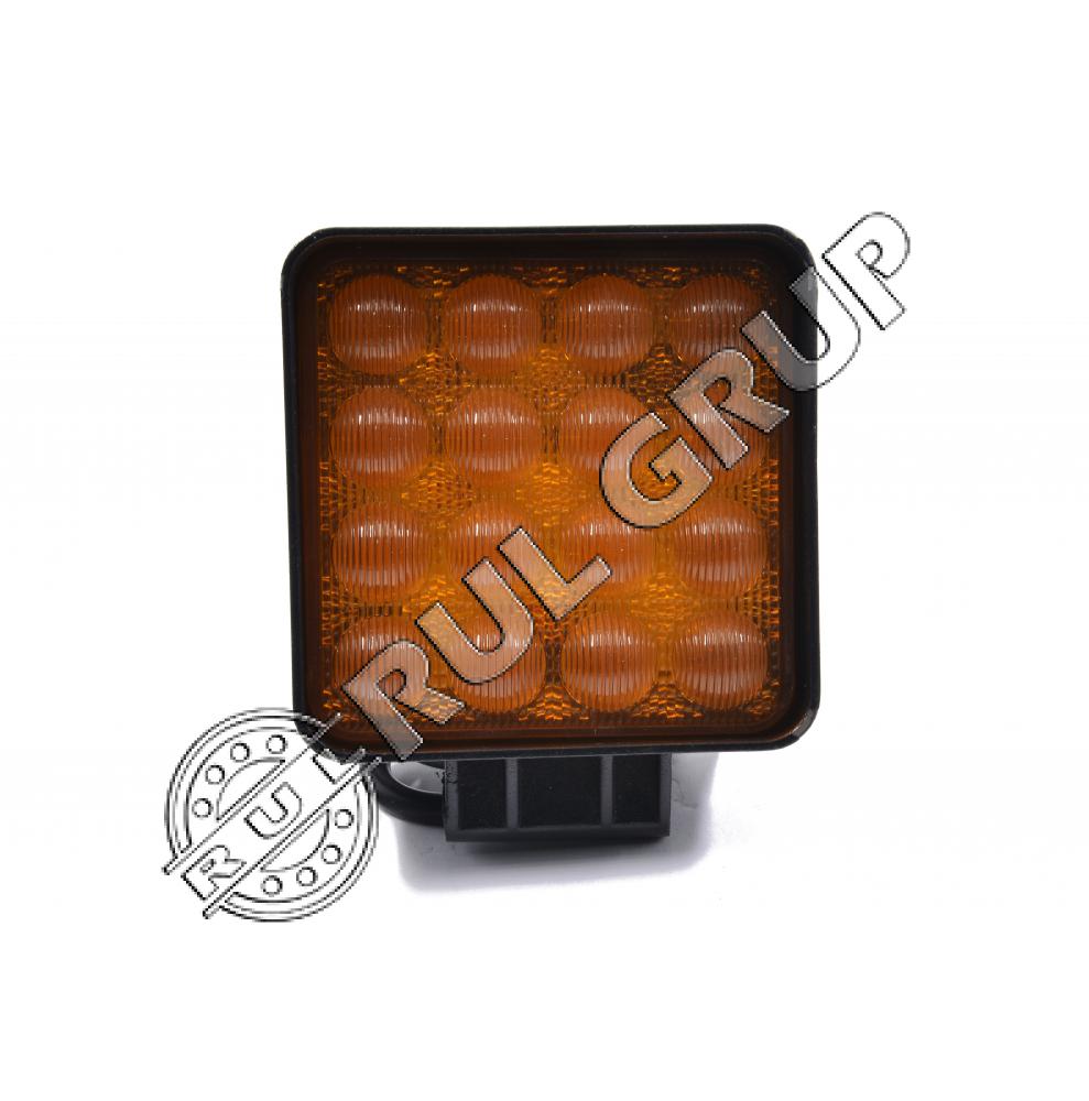 BK69059F LAMPA CEATA 16 L DC 10-30V 48W GALBENA PATRATA